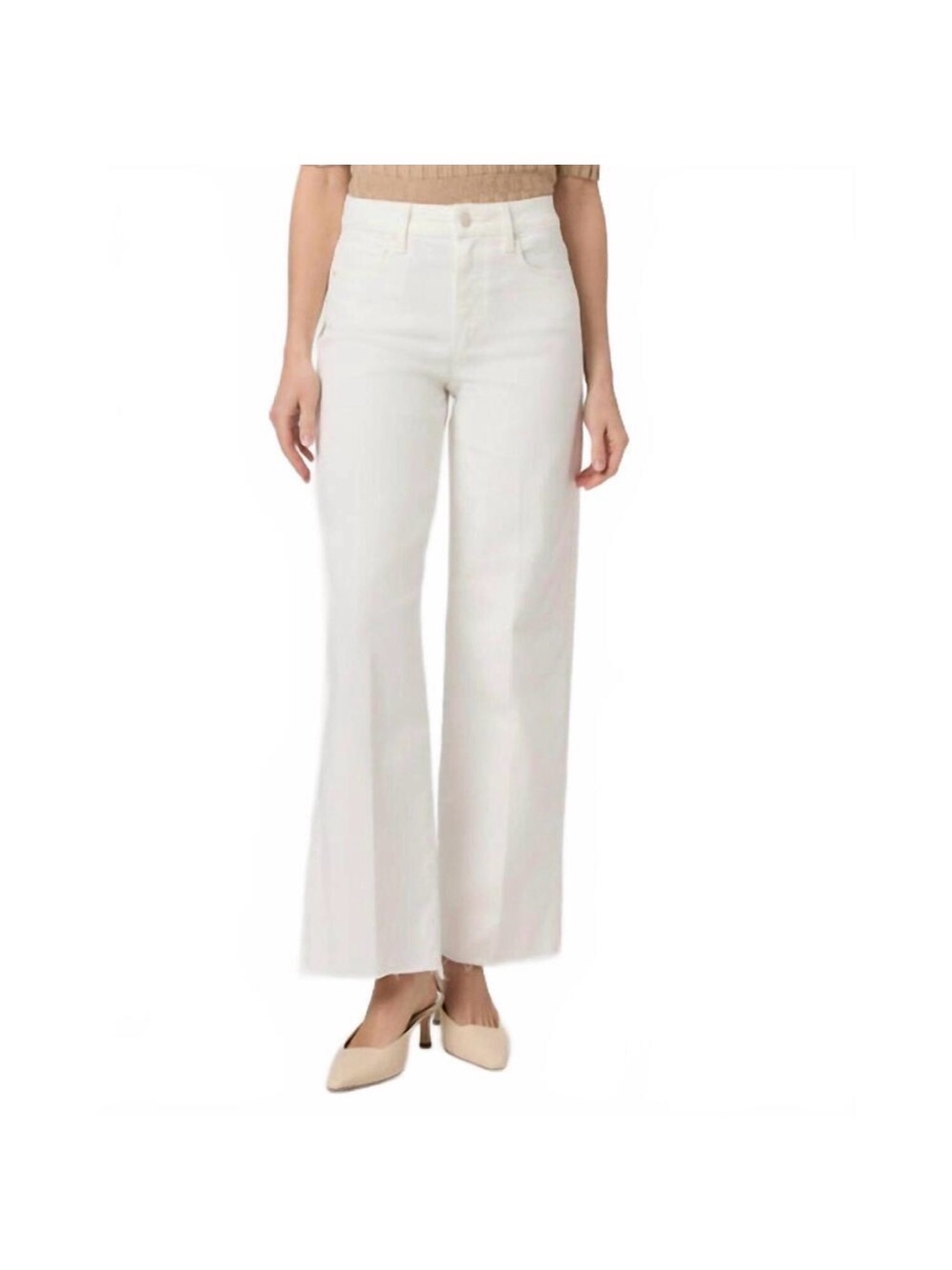 Paige 31” Anessa raw hem in tonal ecru - Picture 3 of 8